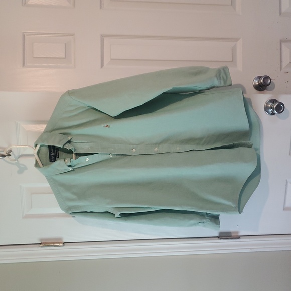 Men's 32/33 Ralph Lauren "classic fit" button down, Green, flesh pony - Picture 3 of 5